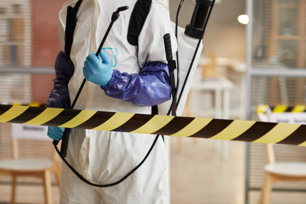 Professional Biohazard Cleanup technician working in Acampo, CA